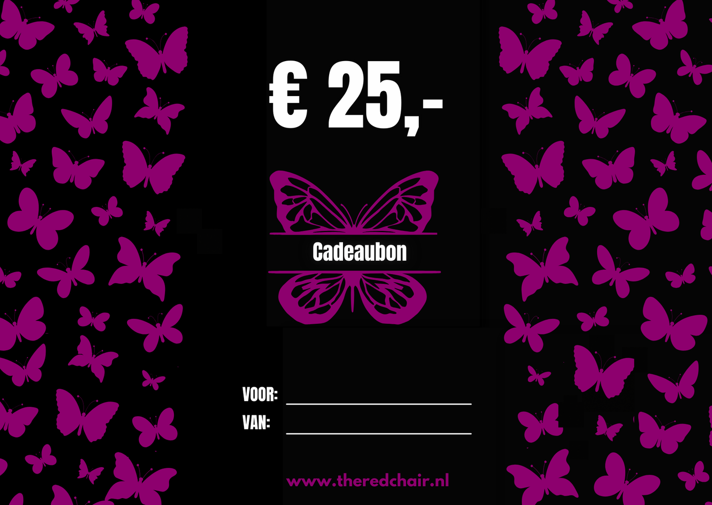 Cadeaubon 25 euro